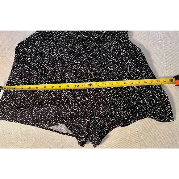 NWT Express Black & White Polka Dot Romper Size Medium -See Detail - Picture 12 of 12